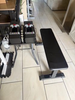Powerblocks 5-70lbs adjustable weights with stand