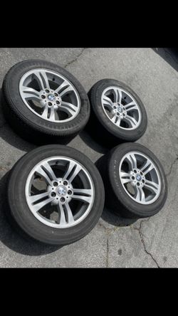 4 - 235/55r17 5x4.72 5x120 Stock Bmw X1 X3 X5 Wheels Rims Tires !!