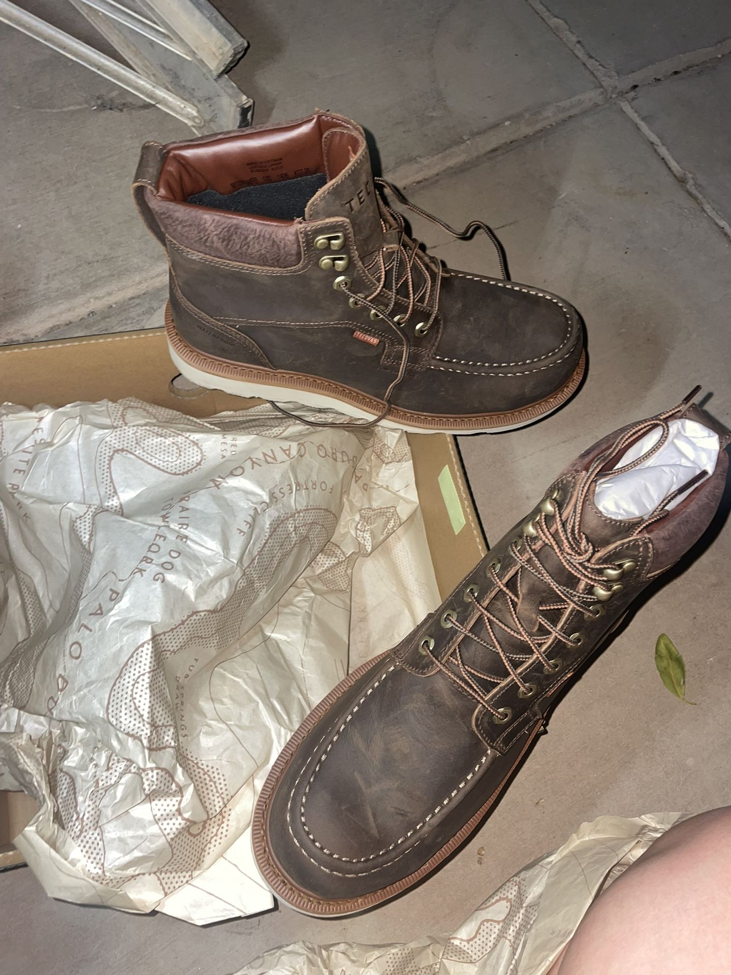 Tecovas Men’s Long Haul Waterproof Moc Composite Toe Work Boots 