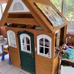 Kids Wooden Playhouse