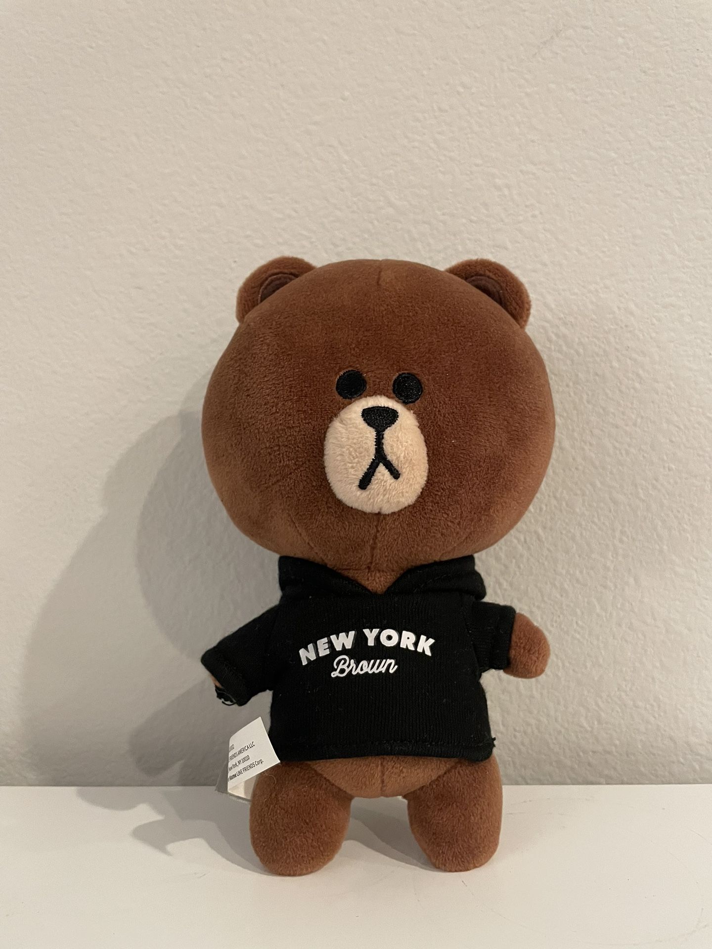 LINE FRIENDS Brown Bear Plush Toy New York Hoodie