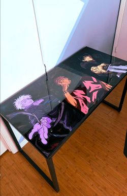Custom desks handpainted