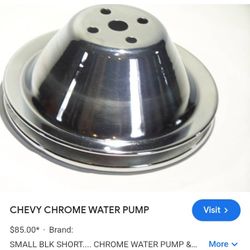 Chrome Water Pump Assembly 