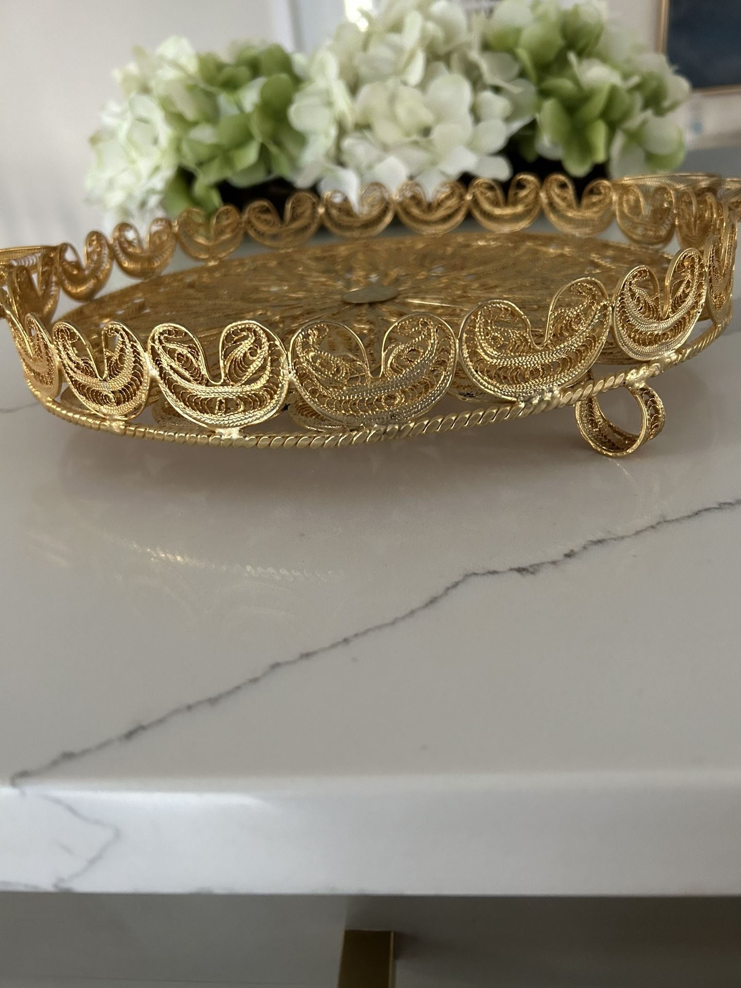 Golden Metal Tray