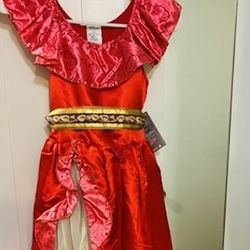 Elena De Avalor Girls Disney Costume Dress Halloween