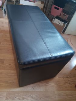 Hinged Storage Ottoman