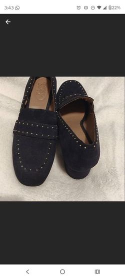 Blue Gothic loafers