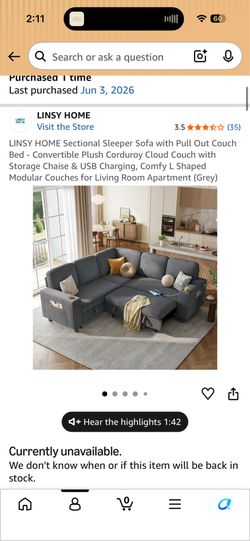 Brand new couch