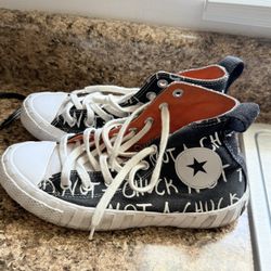 Converse Black and White High-Top Sneakers Classic Design