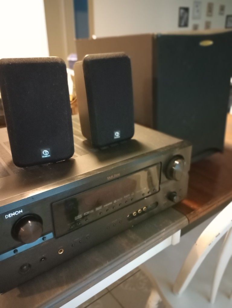 Denon Amplifier And Speakers 