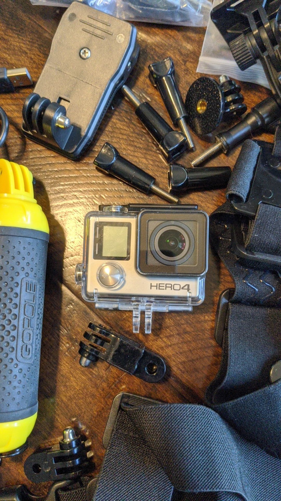 GoPro HERO4 w/ a ton of accessories