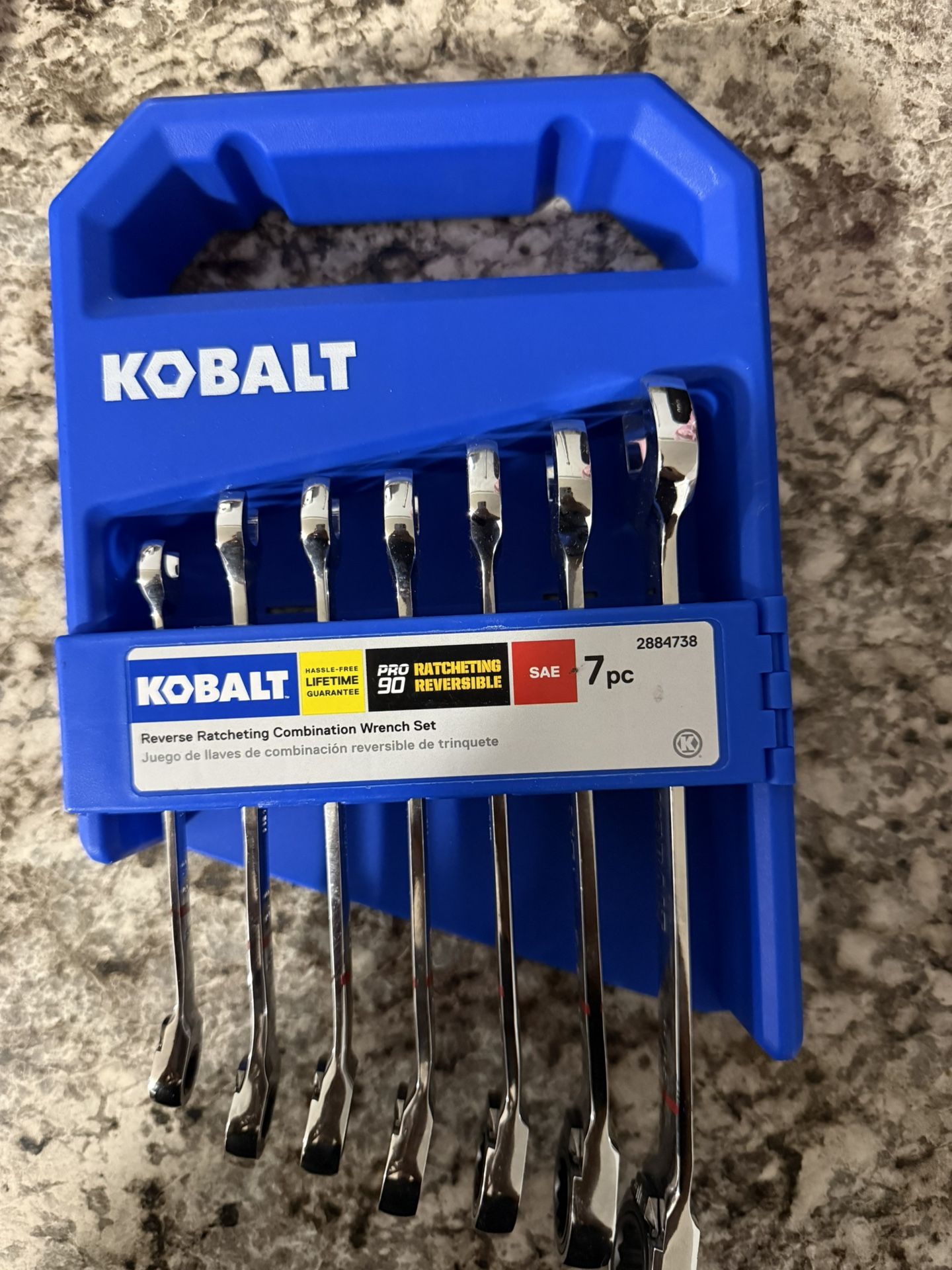 Kobalt 7pc Reverse Ratcheting Wrench Set