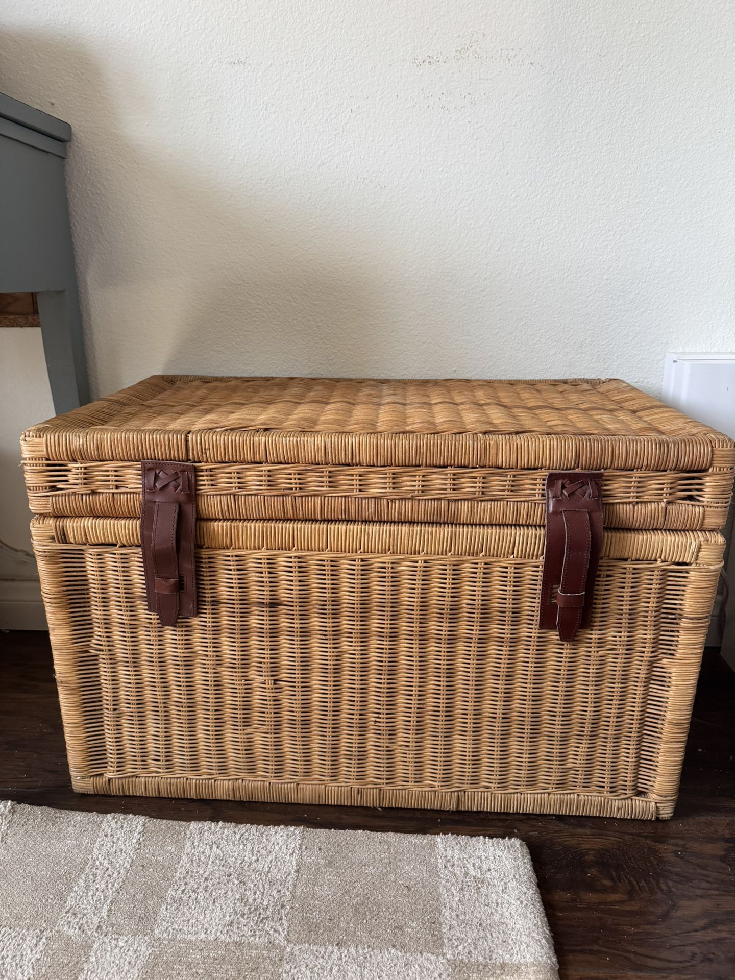 Wicker Storage Trunk