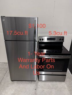 Refrigerator and electric stove Ge