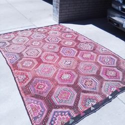 Vintage Hand Woven Rug