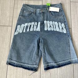Bottega Desires Denim Shorts – Brand New Size S