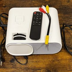 LED Projector & 84” Manual Pulldown Projector Screen