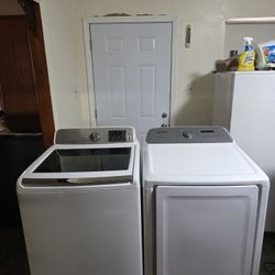 SAMSUNG WASHER AND DRYER NOT MATCHING SET BOTH ELECTRIC XL CAPACITY 5.3 CU GOOD CONDITION DELIVERY AVAILABLE FOR EXTRA FEE WE DO REPAIRS 