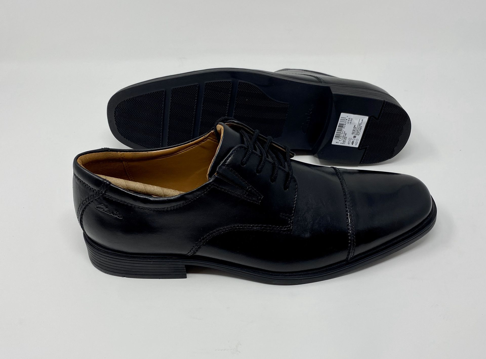 Clarks Men’s Tilden Cap Leather Oxford Dress Shoes