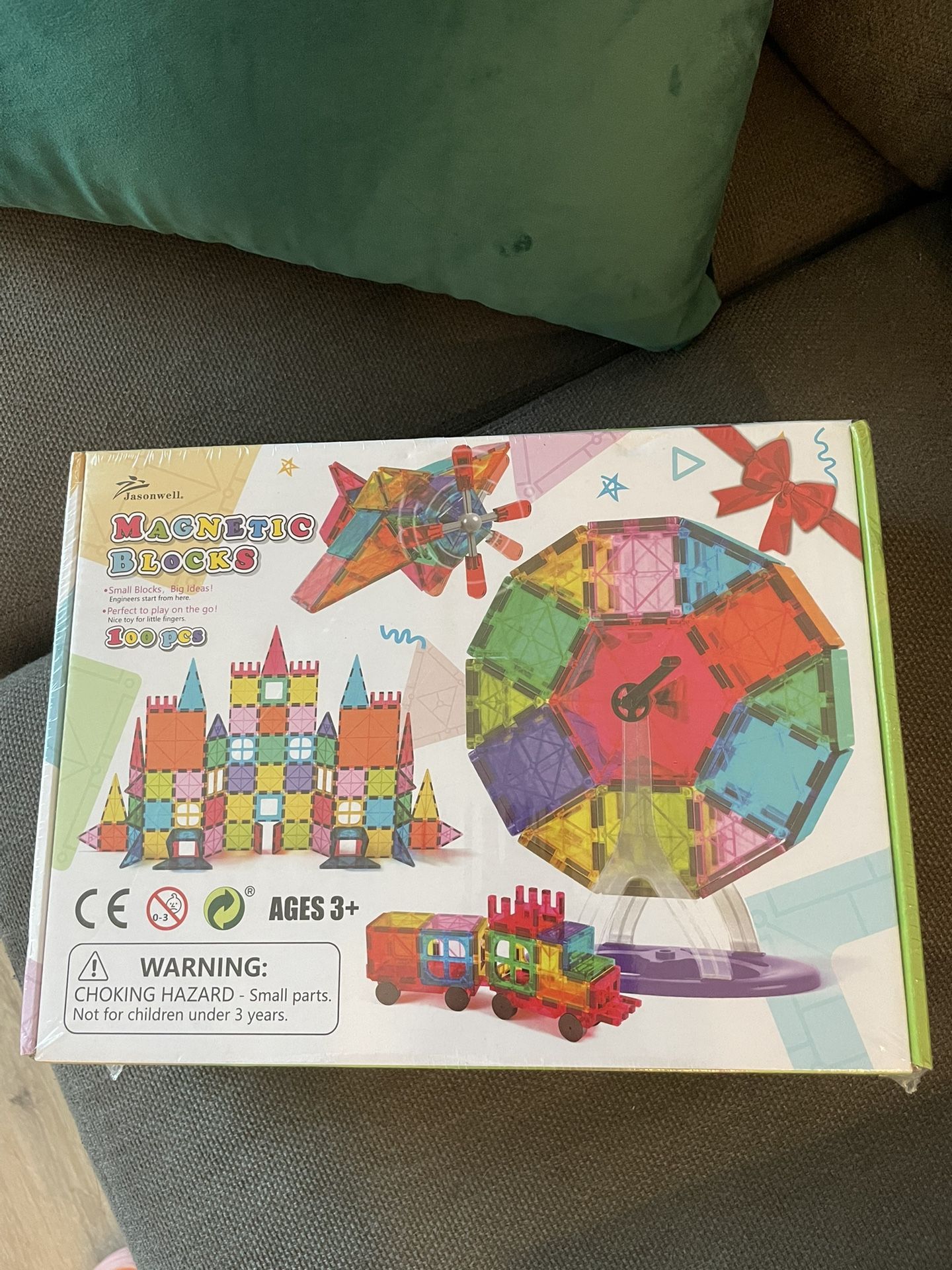 Brand New : Magnetic Tiles Kids Magnetic Blocks 100PCS