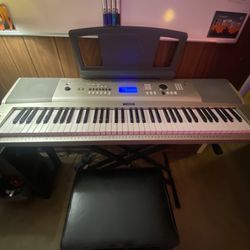 Yamaha Electric 76 key Piano w/ Stand And Stool