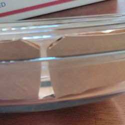 2 New Anchor Hocking Glass Pie Plates