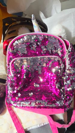 Hot pink backpack