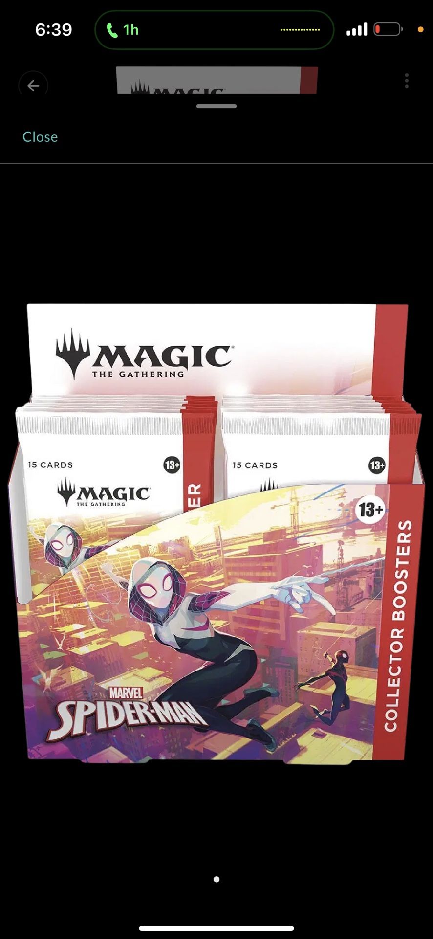 Magic The Gathering Spider-Man Collector Booster Box