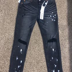 Purple Brand Black Jeans