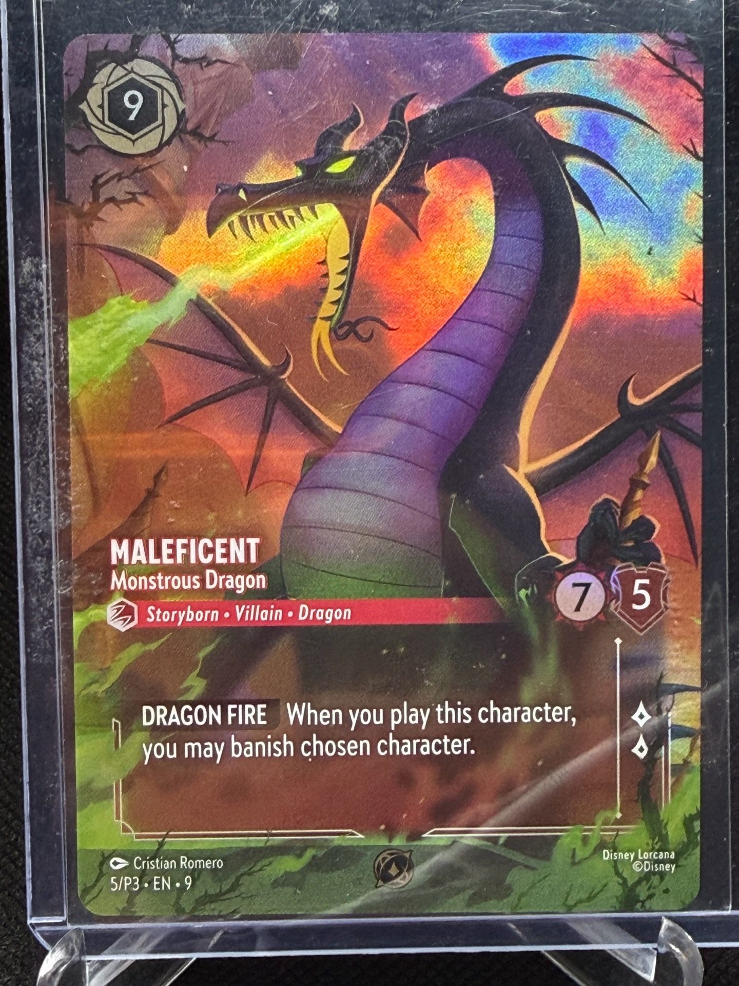 Maleficent dragon Disney fables set champs dragon