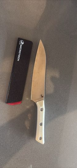 Microtech Utility Knife Stonewash Standard Ivory G-10 (3400-10IV)