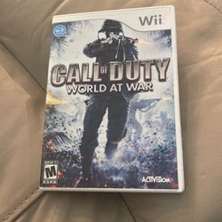 call of duty world at war wii 