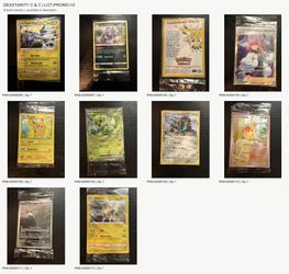 Pokemon Sealed English Promo Lot - 10 Different Packets Pikachu Moltres
