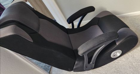 X Rocker Gaming Floor Rocker Chair – Black & Gray