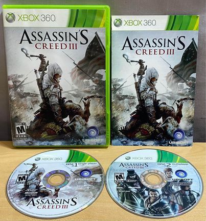 XBOX 360 Assassin's Creed III 3 Video Game