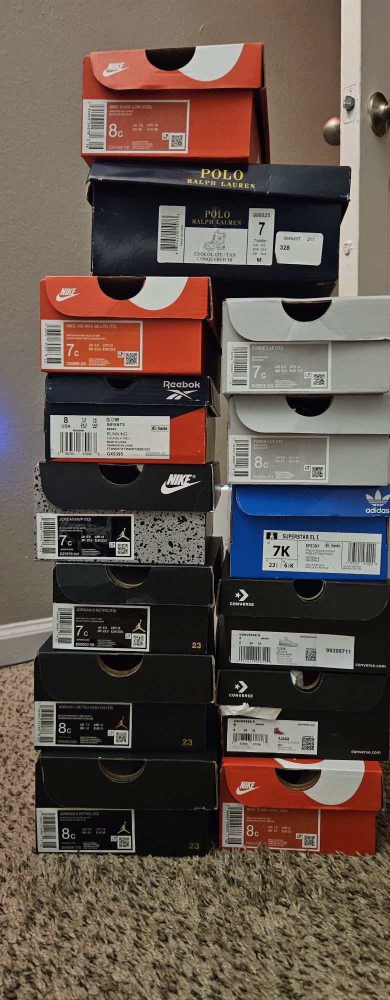 Kids Jordans,Converse,Polo Boots,Light Ups