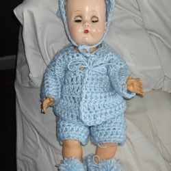 Vintage Baby Girl Doll Composition 