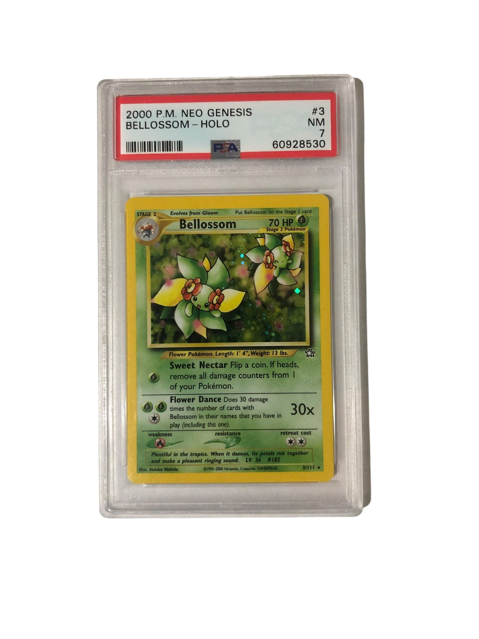 Neo Genesis Bellossom 3/111 PSA 7 NM 2000 Pokemon