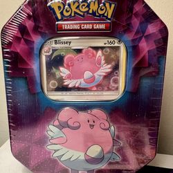 Pokemon Blissey Collector Tin Holo 3 Booster Packs TCG Strong Bond Rare Sealed