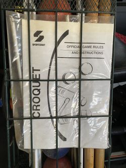 Vintage Croquet Set New In Box