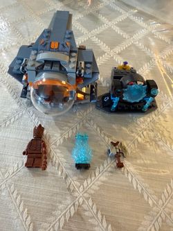 LEGO Marvel 76193 Guardians Ship Pod Groot Axe Portal Incomplete As Is Lot