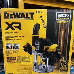 DEWALT 20V MAX XR 2-1/4 Peak HP Brushless Cordless Plunge Router (Tool Only)