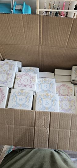Ceramic Monogram $1 Each