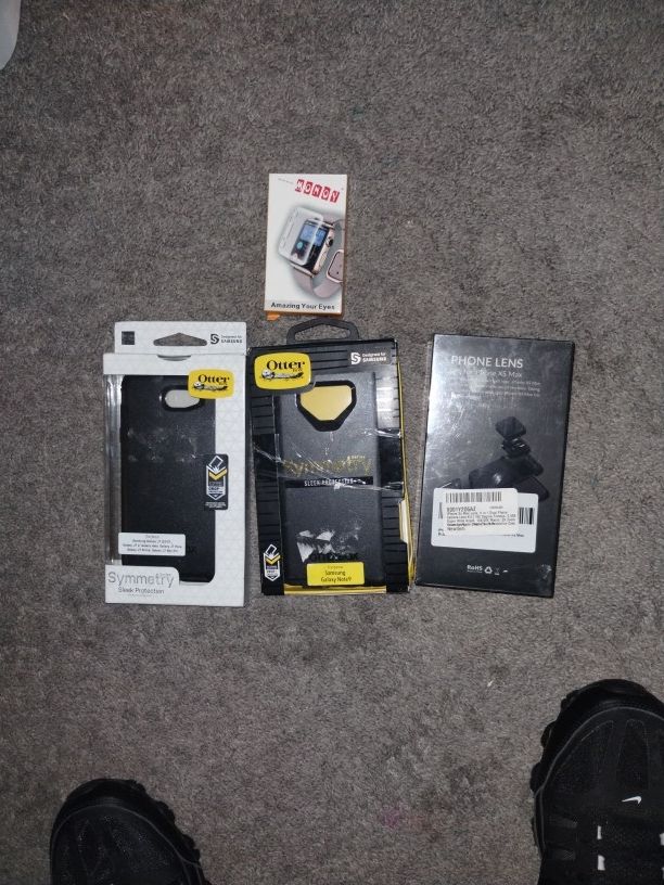 3 Brand New Phone Cases+ Lenses+ Apple Watch Case !
