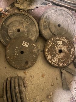 Standard plates ; total =150 lbs.  $100