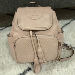 Tory Burch Fleming Pink Backpack