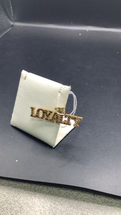 10K Gold “Loyalty" Word Ring