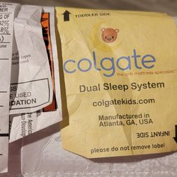 Colgate 2 in 1 Dual Sleep System Infant/Toddler Crib Mattress 