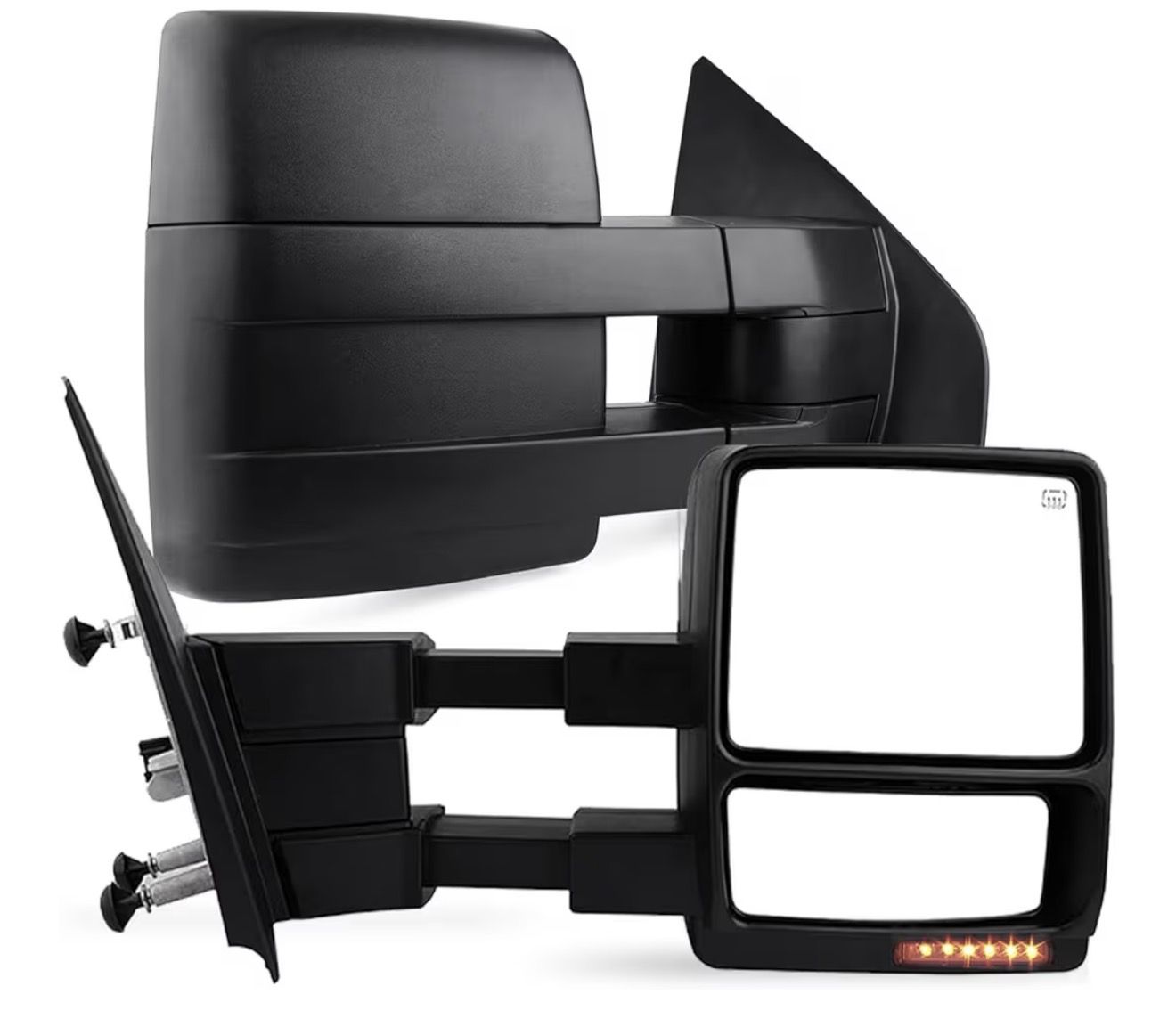 Ford F-150, 07-14 Power Heated ,W/Amber Signal,W/Puddle Light,Black (PAIR SET) Espejos retrovisores eléctricos y calefactables para Ford F-150, model