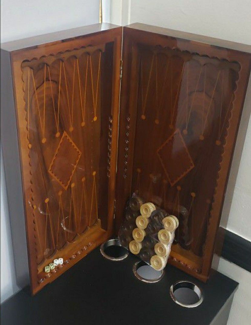 Iranian Wooden Backgammon